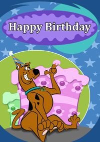 Scooby Doo birthday cards