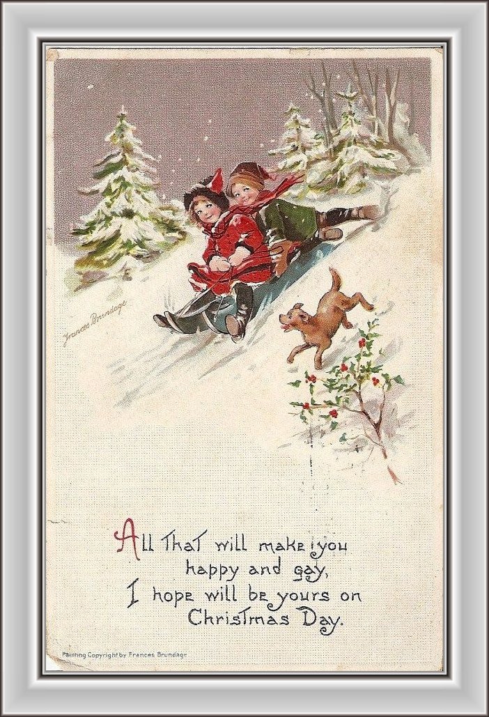 christmas 1900s ecards
