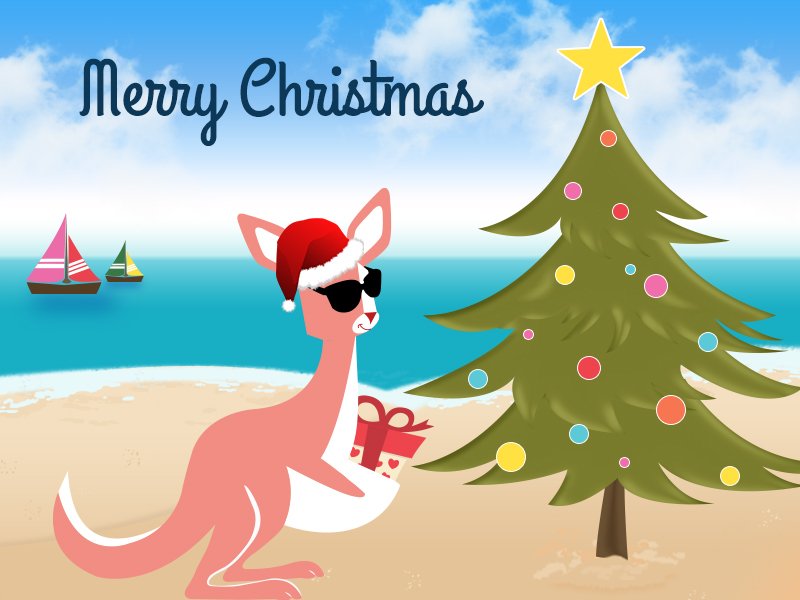 australia christmas cards