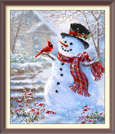 christmas snowman ecards