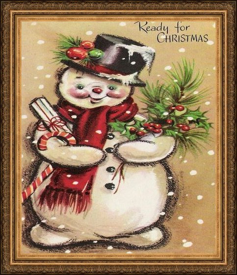 christmas snowman ecards