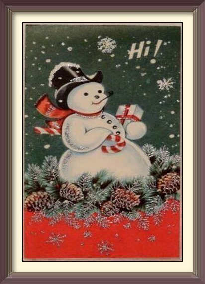 christmas snowman ecards