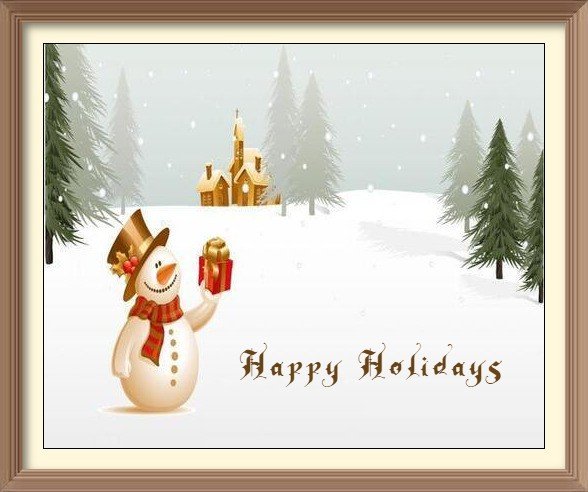 christmas snowman ecards