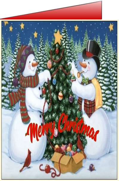 christmas snowman ecards