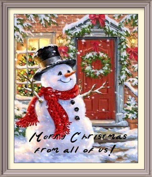 christmas snowman ecards