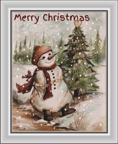 christmas snowman ecards