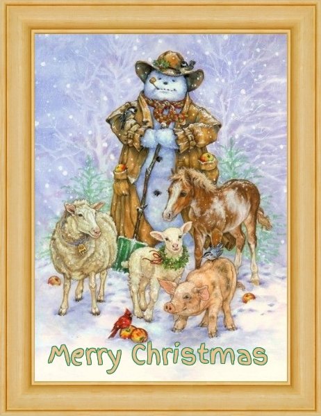 christmas snowman ecards