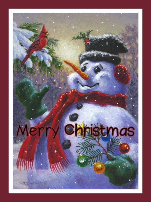 christmas snowman ecards