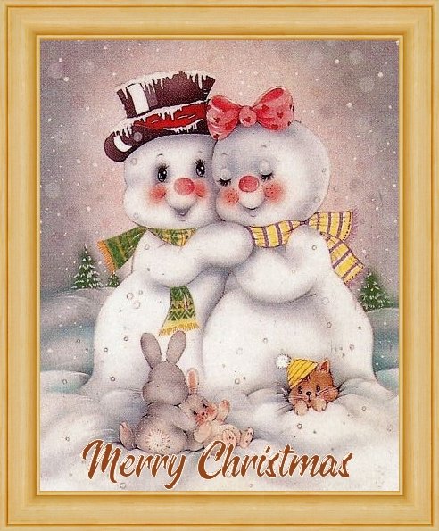 christmas snowman ecards