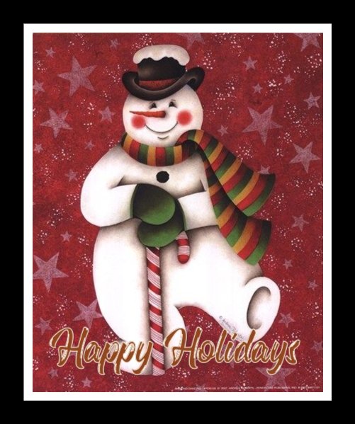 christmas snowman ecards