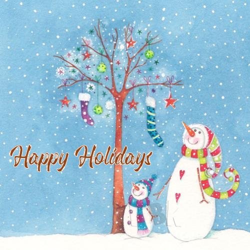 christmas snowman ecards