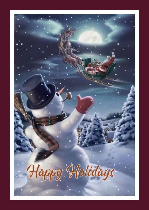 christmas snowman ecards
