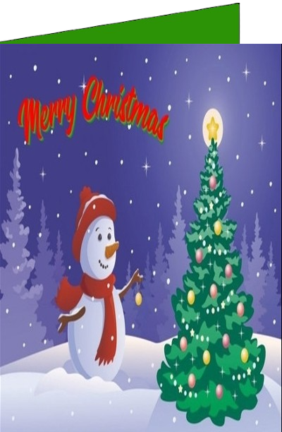 christmas snowman ecards