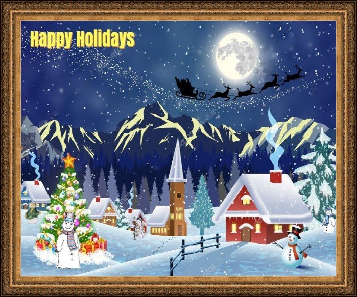 christmas snowman ecards