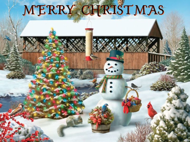 christmas snowman ecards