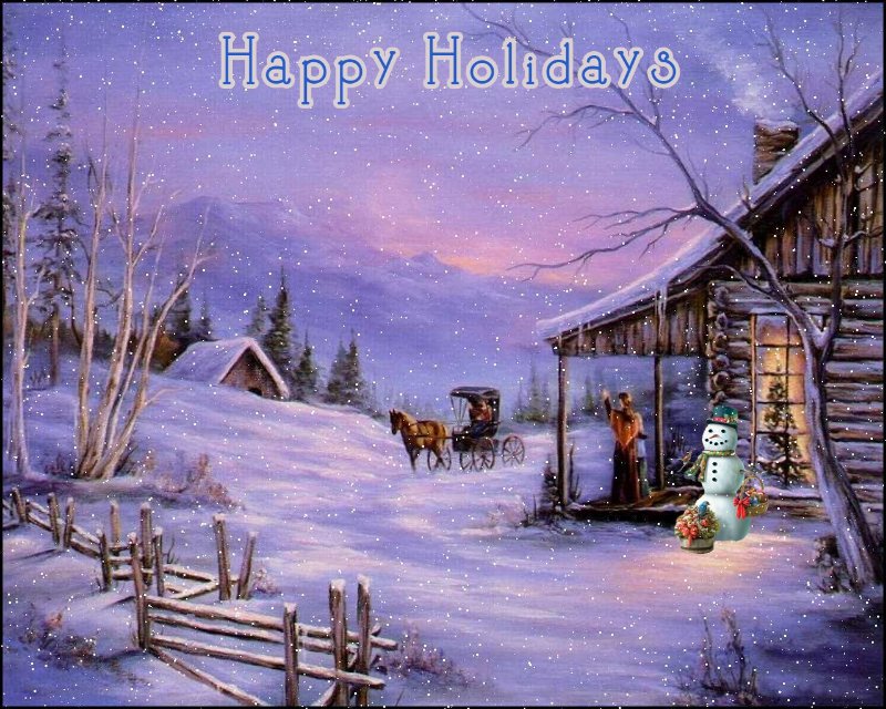 christmas snowman ecards