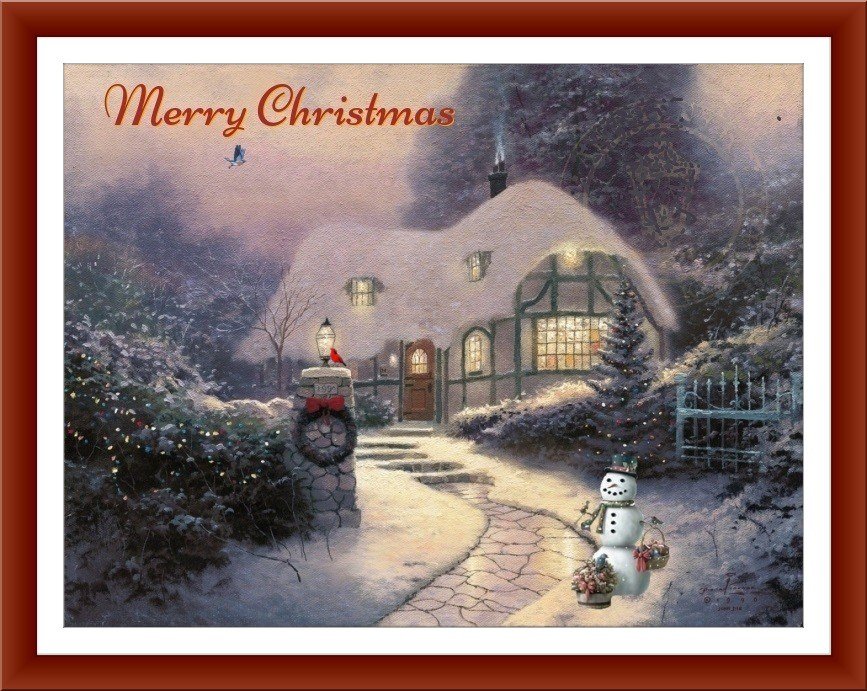 christmas snowman ecards