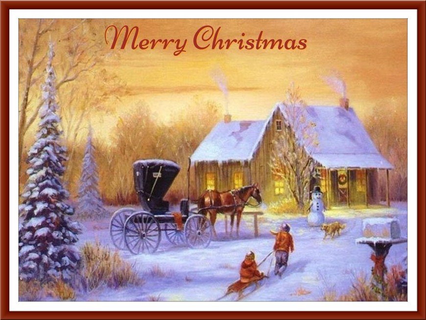 christmas snowman ecards