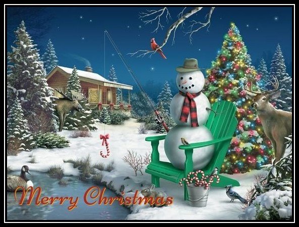 christmas snowman ecards