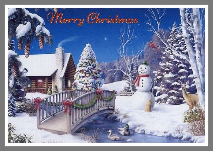 christmas snowman ecards