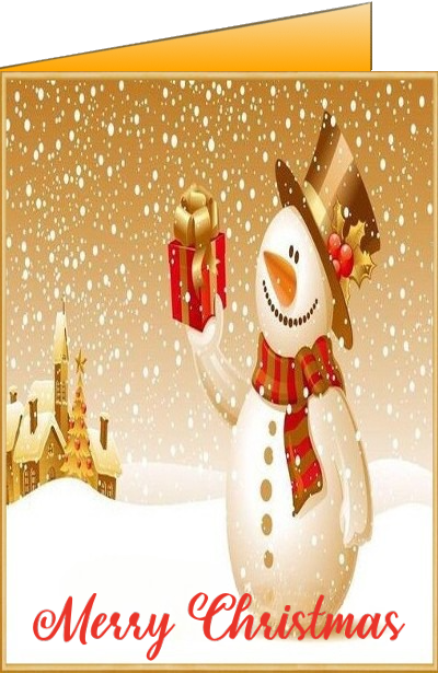 christmas snowman ecards