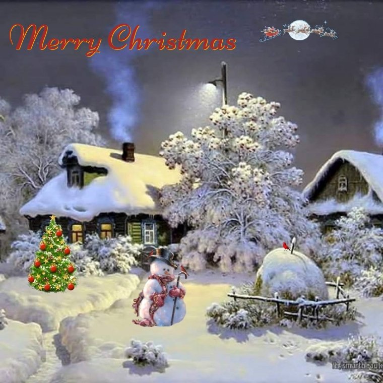 christmas snowman ecards