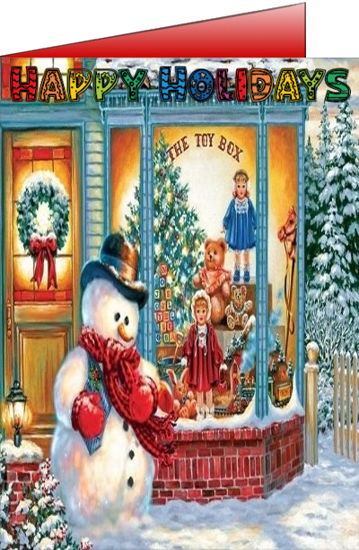 christmas snowman ecards