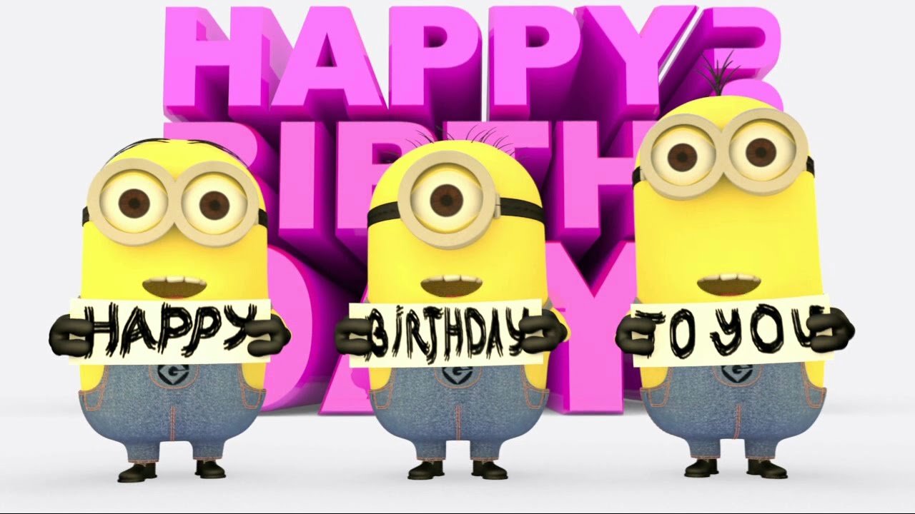 minions birthday singing cards