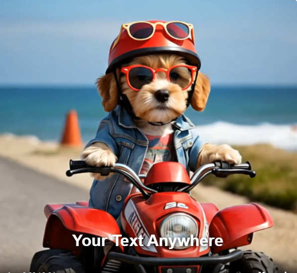 puppy-on-4-wheeler
