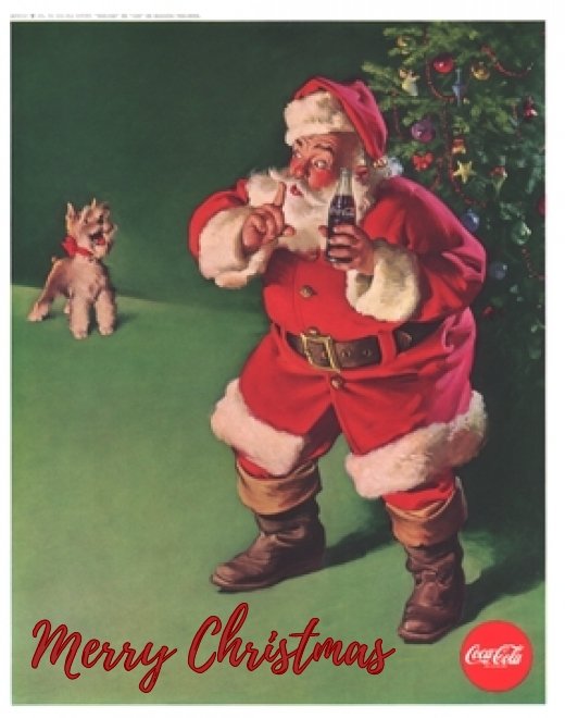 santa-and-coca-cola greeting cards