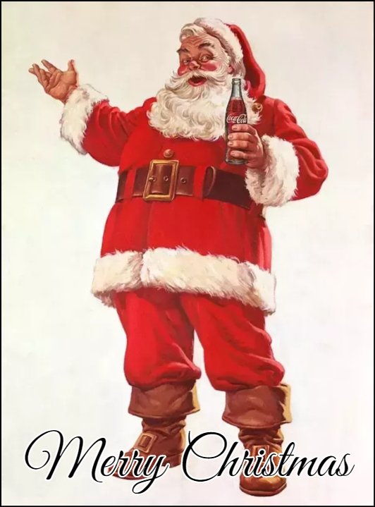 santa-and-coca-cola greeting cards