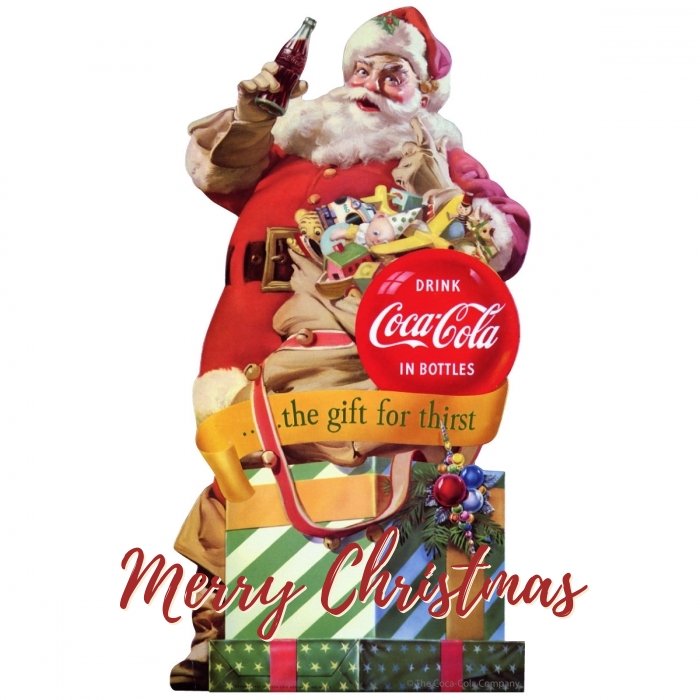 santa-and-coca-cola greeting cards