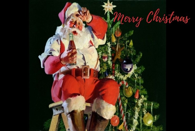santa-and-coca-cola greeting cards