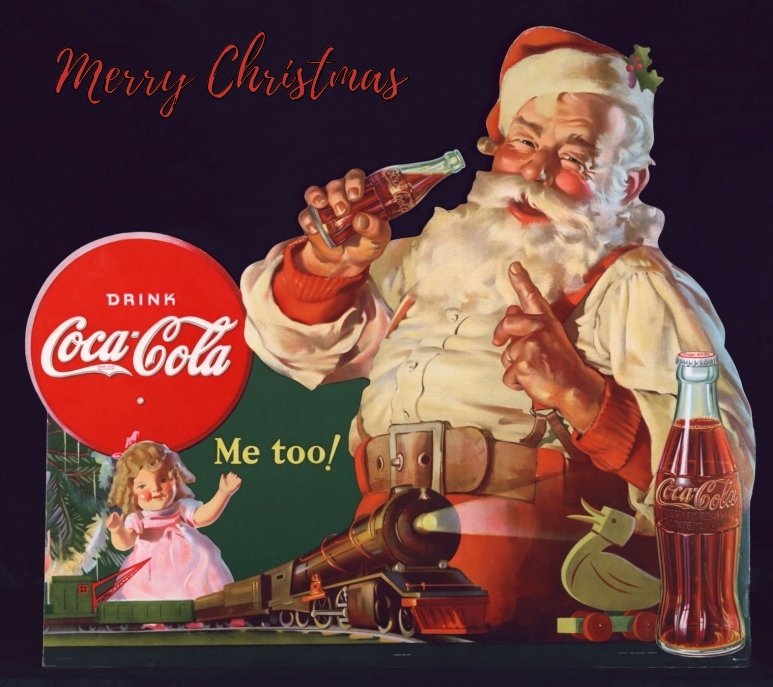 santa-and-coca-cola greeting cards