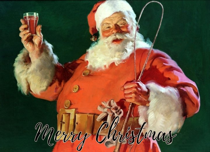 santa-and-coca-cola greeting cards