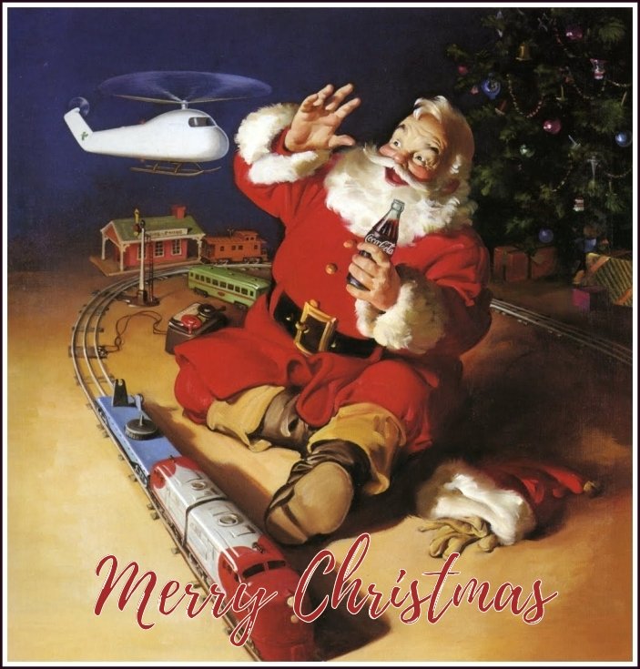 santa-and-coca-cola greeting cards