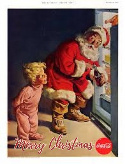 santa-and-coca-cola greeting cards