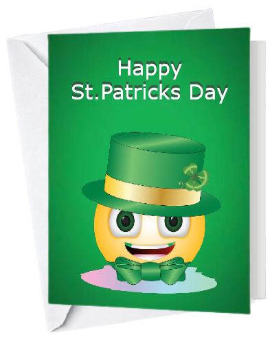 st.patricks emoji cards