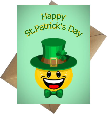 st.patricks emoji cards