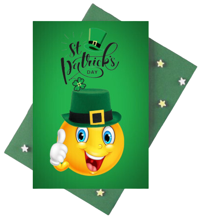 st.patricks emoji cards