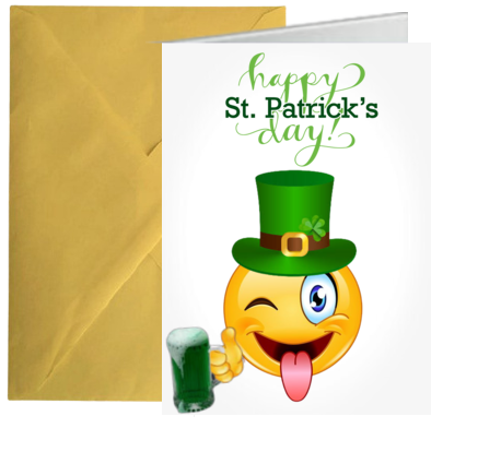 st.patricks emoji cards