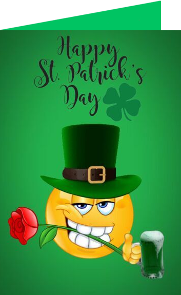 st.patricks emoji cards