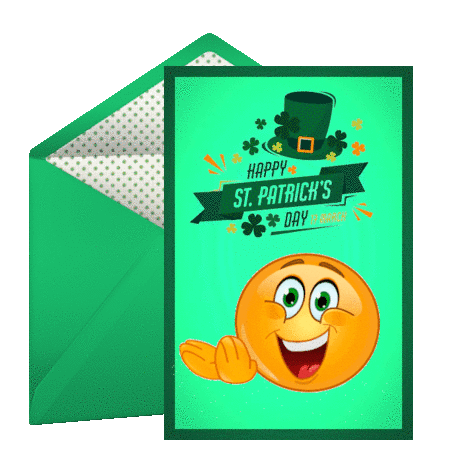 st.patricks emoji cards