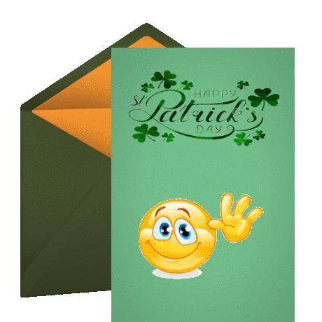 st.patricks emoji cards