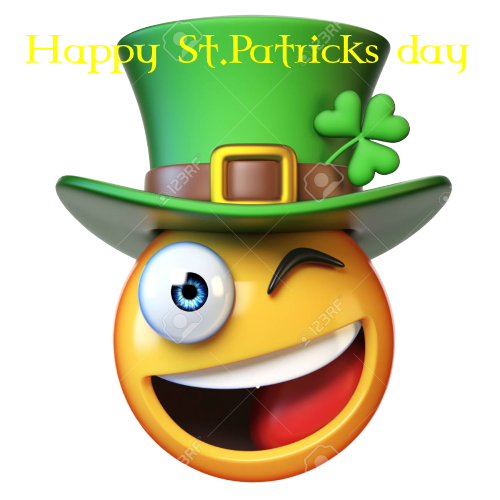st.patricks emoji cards