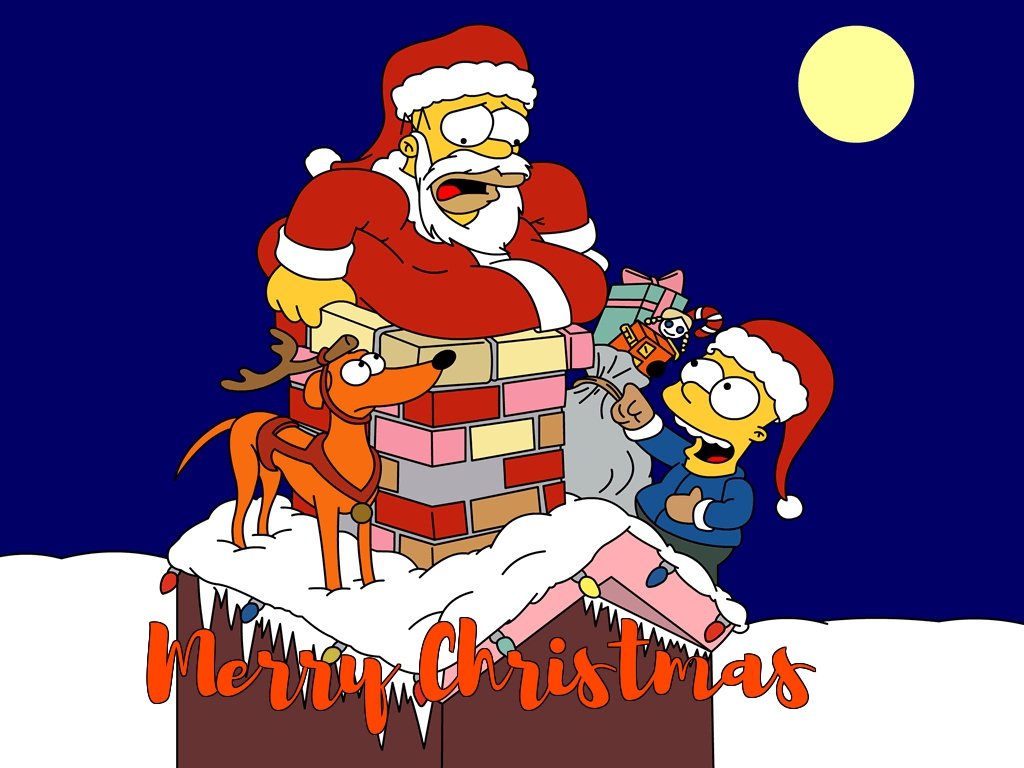 the simpsons christmas cards