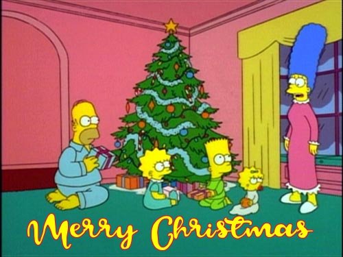 the simpsons christmas cards