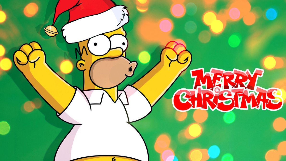 the simpsons christmas cards