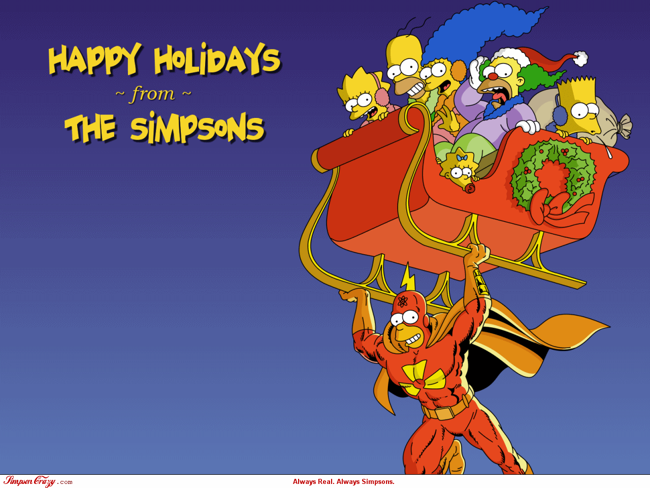 the simpsons christmas cards
