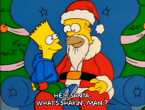 the simpsons christmas cards